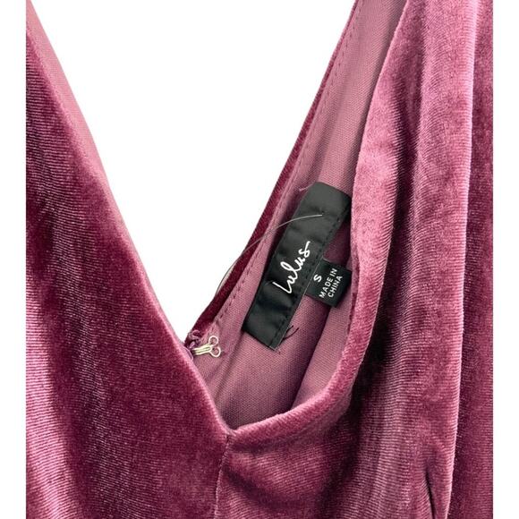 Lulu's Maliya Purple Velvet Gown Size Small NWOT $68 MSRP - Picture 4 of 8